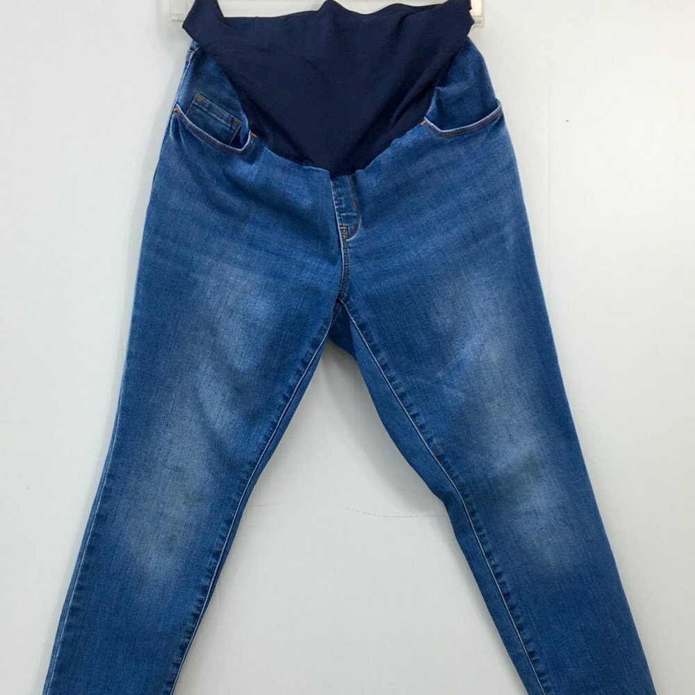 Old Navy Maternity Light-Wash Skinny Jeans Size 10 Short EXCELLENT Condition